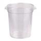 bac rond transparent 4 litres