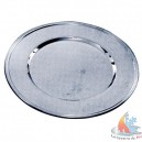 Plateau rond inox diam. 32 cm