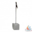 Porte etiquette pied inox par 3