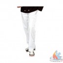 Pantalon cuisine homme blanc