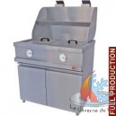 Friteuse gaz 2 cuves rondes