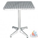 Table bistro ronde  inox/alu  600 mm