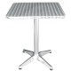 Table bistro ronde  inox/alu  600 mm