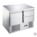 TABLE FRIGO. COMPACT 2 PORTES GN1/1 240L