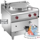 Sauteuse basculante 400V cuve inox 75 lit. sur meuble