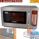 Four micro-ondes en inox,1400 W. (34Lt), digital