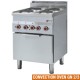 Cuisinière 4 feux gaz -Top- 600x600xh280/400