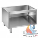 Soubassement ouvert, sur pieds inox réglables 700X595XH600