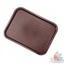 Plateau fast-food chocolat  L 35X27 cm 