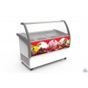 Comptoir pr&eacute;sentoir, cr&egrave;me glac&eacute;e, 9 bacs 5 Lit, avec r&eacute;serve