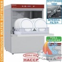 Lave-vaisselle panier 500x500 mm Full-Hygi&egrave;ne avec adoucisseur continu