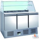 Saladette 2 portes vitre Droite 240 litres  900x700