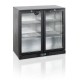 Arriére bar 2 Porte battante noir vitrée 198L 900x520xh900mm