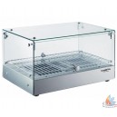 Vitrine chauffante ventil&eacute;e, 3 niveaux,  (Inox ou noir)78X49H48
