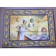 Fresque pizzaiolo sur carreaux de faïence 80x60  Pièces unique