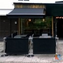 Barri&egrave;re en toile noir L1430XH700mm