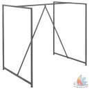 Pied fonte rectangle noir 54,5x40cm