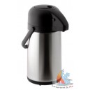 Pichet isotherme inox &agrave; pompe 2,5 litres 