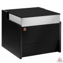 vitrine noir vitre basse r&eacute;frig&eacute;r&eacute;e avec r&eacute;serve 1035 x 1000 x 1085