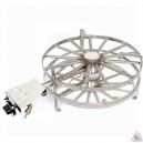 R&eacute;chaud &aacute; gaz pi&egrave;zo inox 11 kW &Oslash; 50 cm 500xh250mm