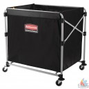 Panier &agrave; linge sur roulettes, pliant