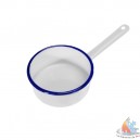 Tasse &eacute;maill&eacute; fer blanc/bleu 250 ml &Oslash; 7xh7 cm 