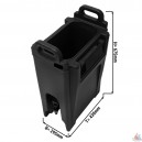 Distributeur &agrave; boissons isotherme 20 litres noir