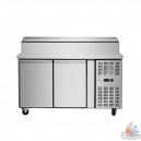 Table pizza +2&deg;C/+8&deg;C ventil&eacute;e,  570 litres  1795x700x1085 mm