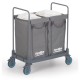 Chariot à linge 2x125 litres  L910xp530xh1120 mm