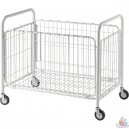 Panier &agrave; linge sur roulettes, pliant