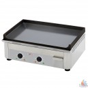 Plaque &agrave; snacker double,220v fonte &eacute;maill&eacute;e L600xP475xH230