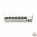 Vitrine r&eacute;frig&eacute;r&eacute;e 7xGn 1/3 150 mm L160xP39,5xH43,5 cm