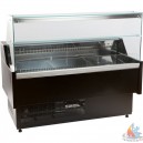 Vitrine Statique vitre droite avec r&eacute;serve L1584XP1095XH1280 mm