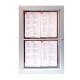 Porte menus mural lumineux aluminuim L52.3 XH 69.5 XE 3.2 cm