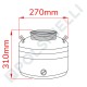 Fût 15L avec robinet Inox H310XD270mm