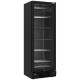 Vitrine ventilée négative vitrée 382 litres 5 niveaux fixes NOIRE