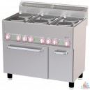 Cuisini&egrave;re &eacute;lectrique 2 plaques 4KW 400V L33xP60xH29 cm
