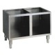 Soubassement inox ouvert  L800xP540xh570