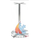 Pied en aluminium 4 branches pour plateau rond ou carr&eacute;