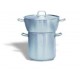 Couscoussier bombé inox avec couvercle  24L