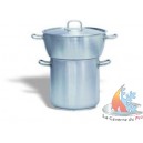 Couscoussier grande capacit&eacute; inox 20 L