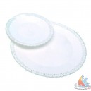 Plateau plastique rond &agrave; dentelle &Oslash; 40 cm