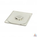 Couvercle inox avec poign&eacute;e standard 1/2 265X325