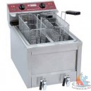 Friteuse &eacute;lectrique 1 cuve 14 litres sur armoire