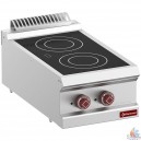 Cuisini&egrave;re vitroc&eacute;ramique 400v 2 zones 4.3kw  L400xP700xH250/320