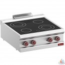 Cuisini&egrave;re vitroc&eacute;ramique 400v 4 zones 8.6 kw L400xP700xh250/320