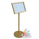 Porte menu avec pied 27,5x115 cm